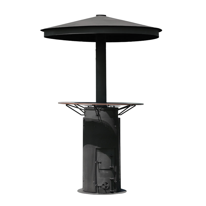 LS Kamna Terrasverwarmer met Bartafel | Houtgestookt